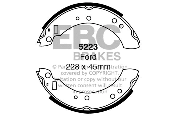 Brake Shoe Set (5223)