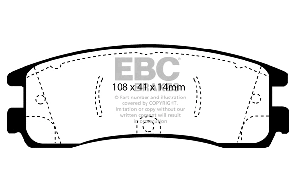 Brake Pad Set, disc brake (DP1122)