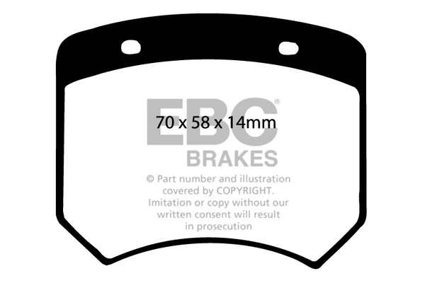 Brake Pad Set, disc brake (DP102)