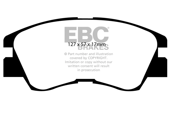 Brake Pad Set, disc brake (DP6716)
