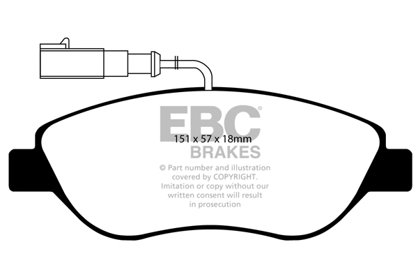 Brake Pad Set, disc brake (DP41382/2R)