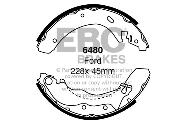 Brake Shoe Set (6480)