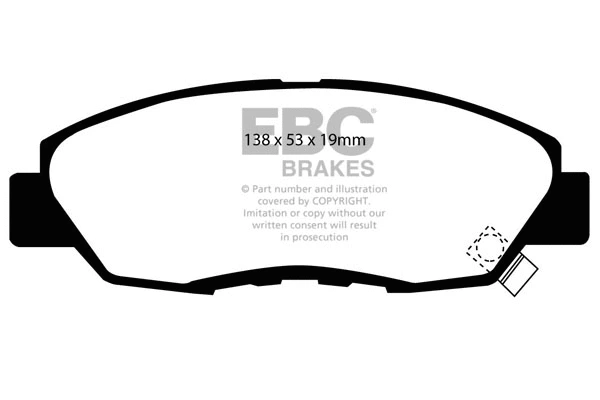 Brake Pad Set, disc brake (DP2812)
