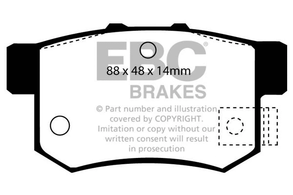 Brake Pad Set, disc brake (DP781)