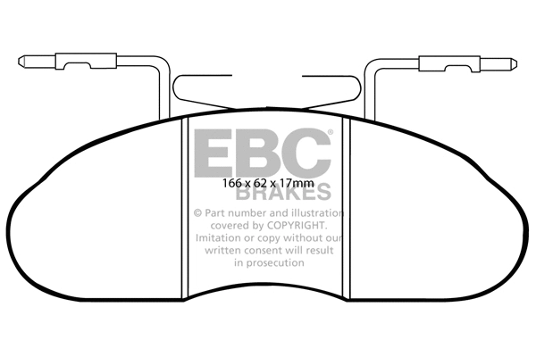 Brake Pad Set, disc brake (DP633/2)