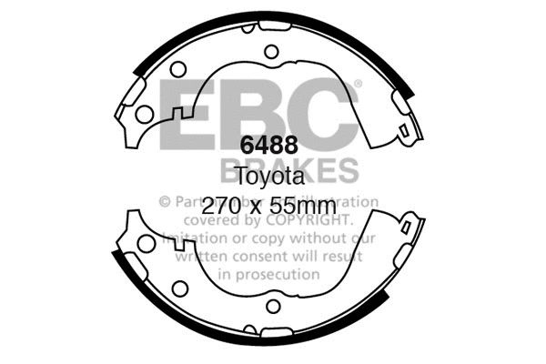 Brake Shoe Set (6488)