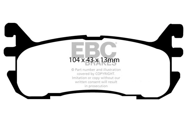 Brake Pad Set, disc brake (DP1003)