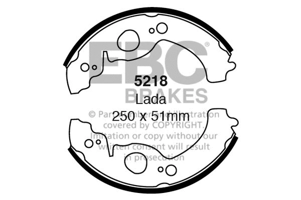 Brake Shoe Set (5218)