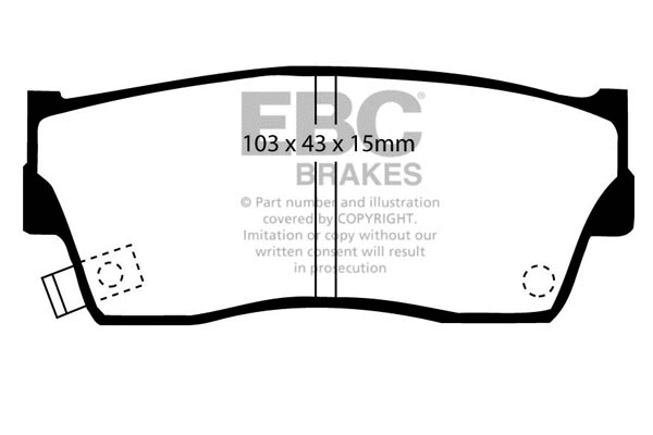 Brake Pad Set, disc brake (DP6774)