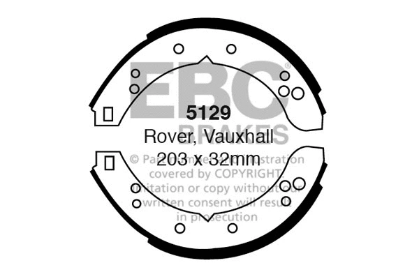 Brake Shoe Set (5129)