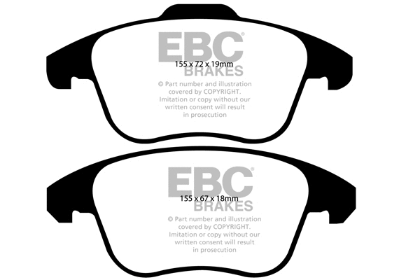 Brake Pad Set, disc brake (DP1960)