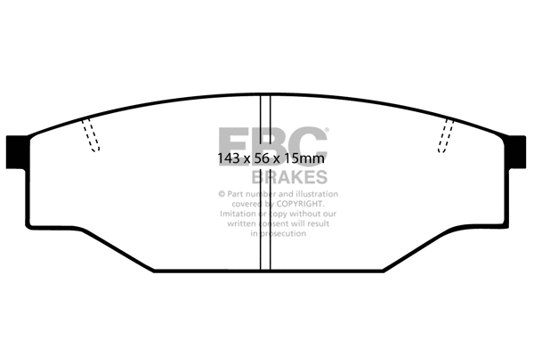 Brake Pad Set, disc brake (DP539)