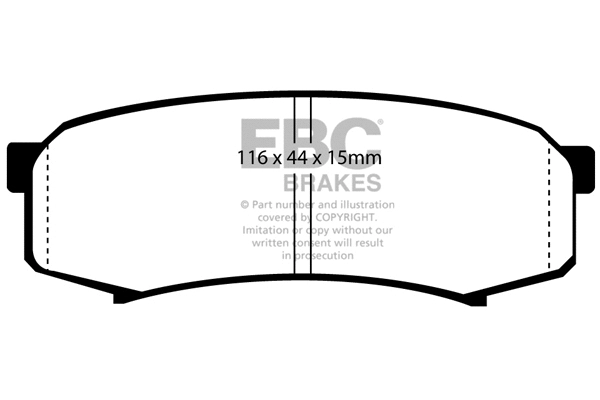 Brake Pad Set, disc brake (DP4993R)