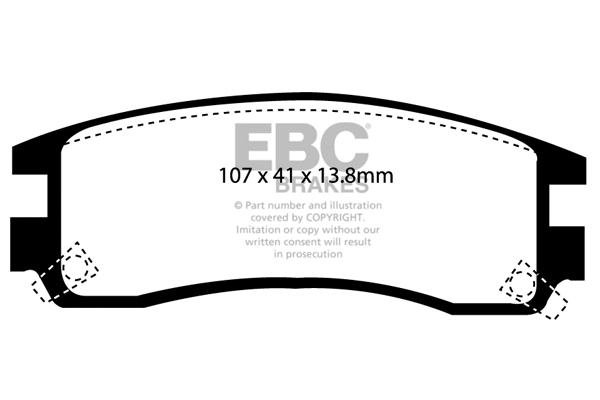 Brake Pad Set, disc brake (DP1609)