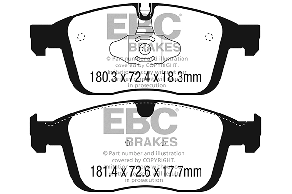 Brake Pad Set, disc brake (DP42296R)