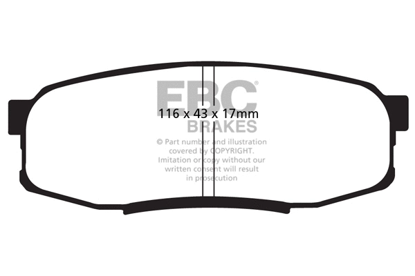 Brake Pad Set, disc brake (DP1816)