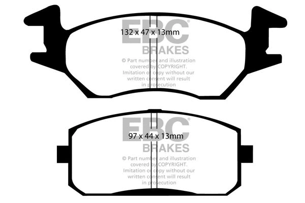 Brake Pad Set, disc brake (DP638)