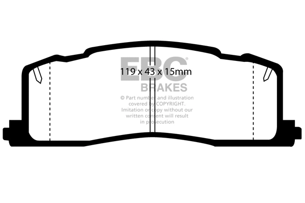Brake Pad Set, disc brake (DP878)
