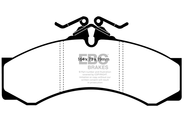 Brake Pad Set, disc brake (DP1054/2)