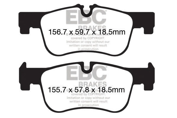 Brake Pad Set, disc brake (DP22155)