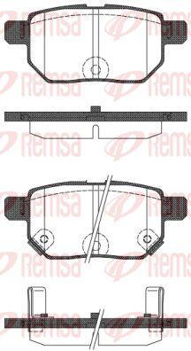 Brake Pad Set, disc brake (128622)