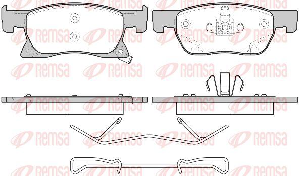 Brake Pad Set, disc brake (168102)