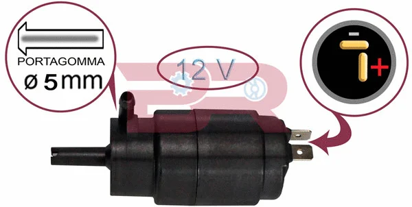 Washer Fluid Pump, window cleaning (BRAC5729)