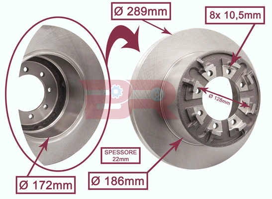 Brake Disc (BRFR0256)