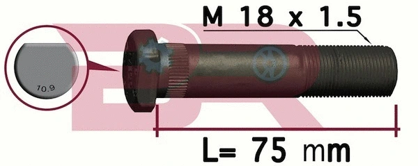 Wheel Stud (BRD7465)