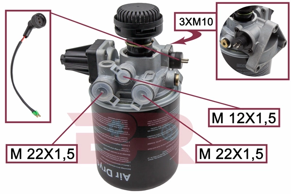 Air Dryer, compressed-air system (BRAR0057)