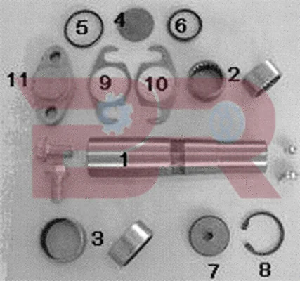 Repair Kit, kingpin (KITIV026OR)