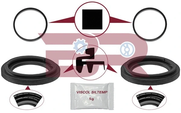 Repair Kit, brake caliper (BRFR5883)