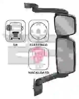 Exterior Mirror, driver cab (BRCA0552)
