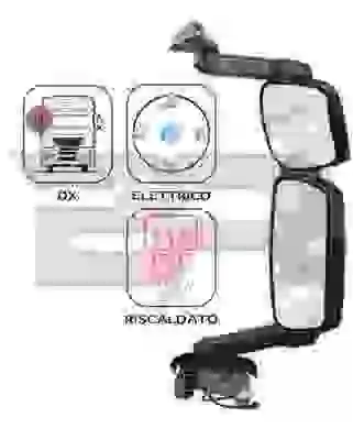 Exterior Mirror, driver cab (BRCA0539)