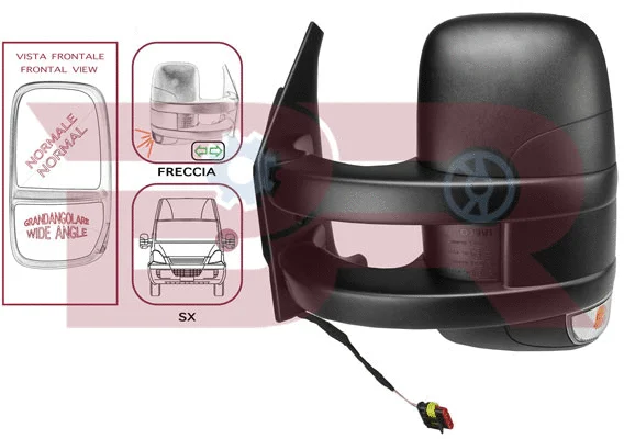 Exterior Mirror, driver cab (BRCA7571)