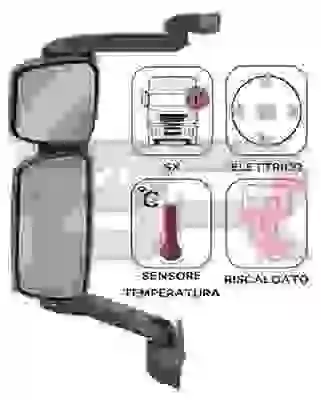 Exterior Mirror, driver cab (BRCA0551)