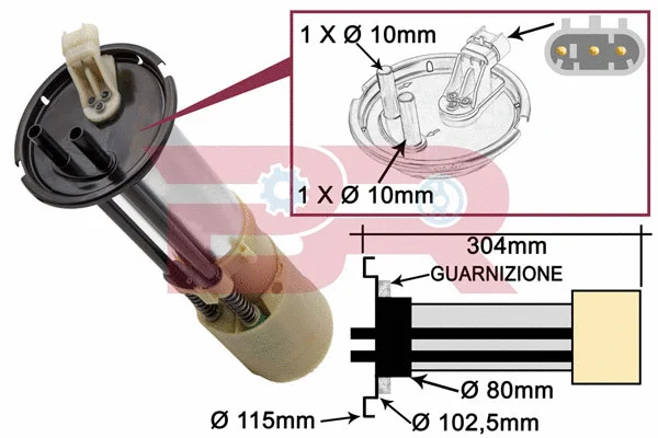 Sender Unit, fuel tank (BRM5611)
