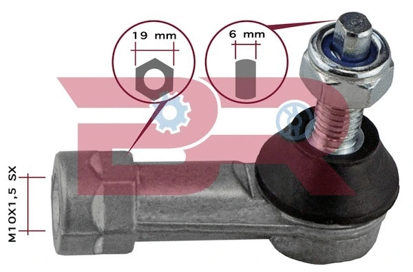 Ball Head, gearshift linkage (BRC8049)