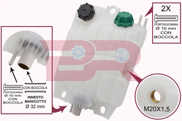 Expansion Tank, coolant (BRAC8290)