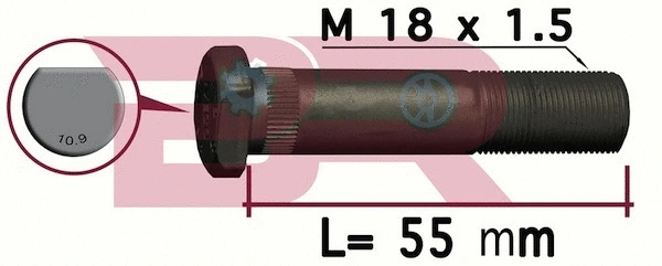 Wheel Stud (BRD8346)