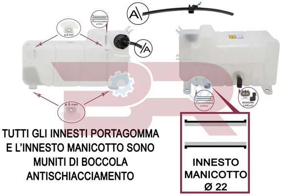 Expansion Tank, coolant (BRAC8776)