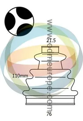 Bellow Kit, drive shaft (EST-21-990437)