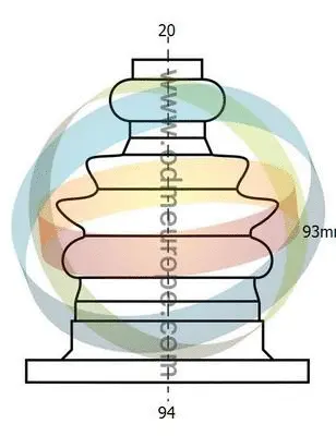 Bellow Kit, drive shaft (EST-21-990019)