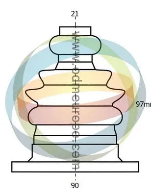 Bellow Kit, drive shaft (EST-21-990174)