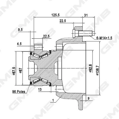 Wheel Hub (GH35040M)