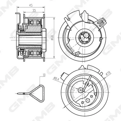 Tensioner Pulley, timing belt