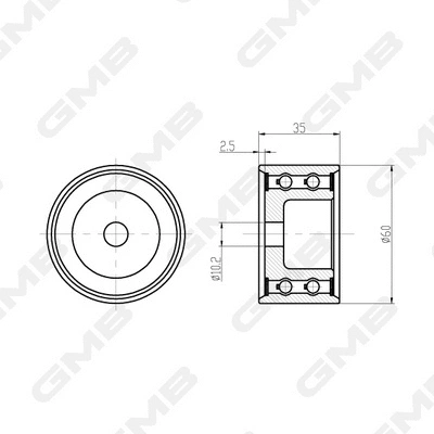 Deflection/Guide Pulley, timing belt