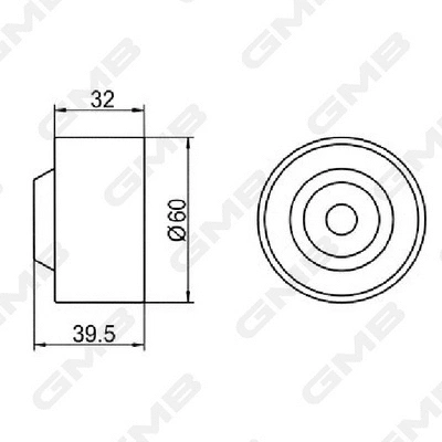 Deflection/Guide Pulley, timing belt
