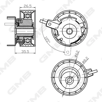 Tensioner Pulley, timing belt