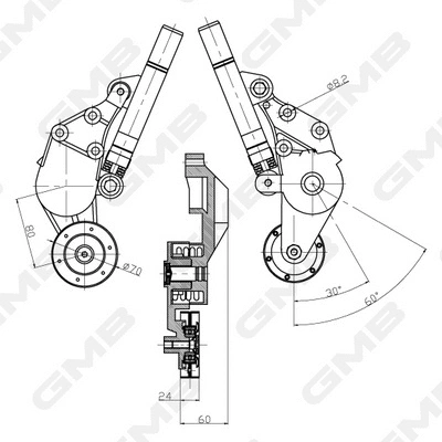 Belt Tensioner, V-ribbed belt